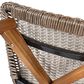 Hearth and Haven Lymington Outdoor Wicker Barstool with Teak Frame in Light Brown (Set of 2), , large