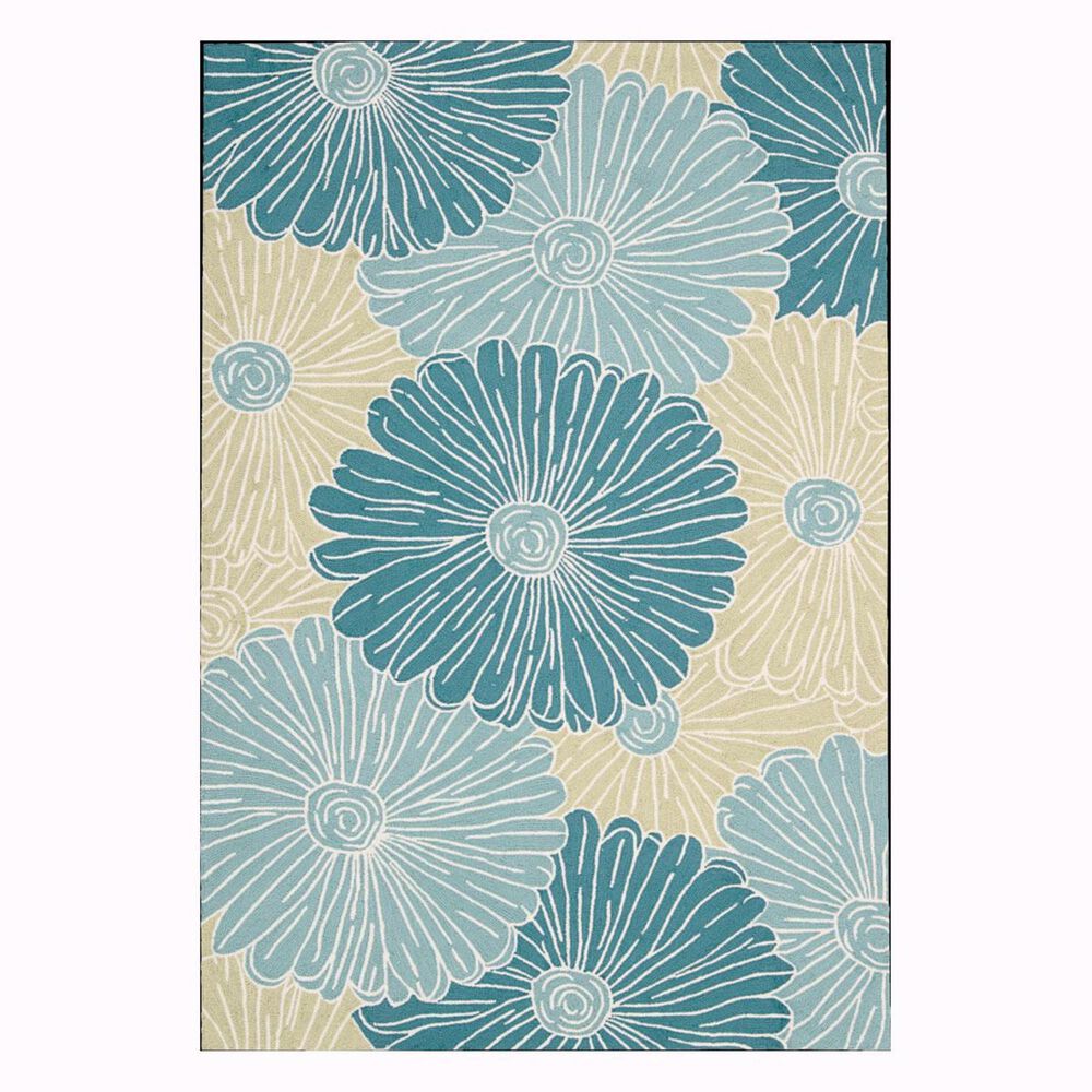 Nourison Fantasy FA25-SFM 3'6" X 5'6" Seafoam Area Rug, , large