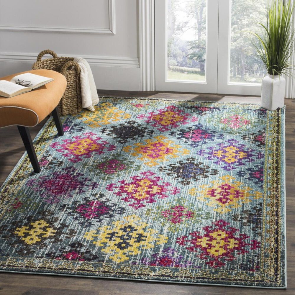 Safavieh Monaco MNC244N 4&#39; x 5&#39;7&quot; Blue Area Rug, , large