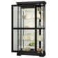 Howard Miller Tyler II Curio Cabinet in Black Satin, , large