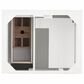 James Martin Vanities Palisades 30" Single Bathroom Vanity in Bright White with 3 cm White Zeus Quartz Top and Rectangular Sink, , large