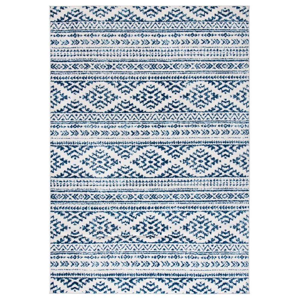 Safavieh Tulum Ivory and Blue 4" x 6" Area Rug, , large