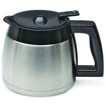 Jura 10-Cup Thermal Replacement Carafe with Lid for Model 435 in Stainless Steel and Black, , large