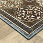 Oriental Weavers Ellington ELL06 2"3" x 7"6" Rust and Blue Runner, , large