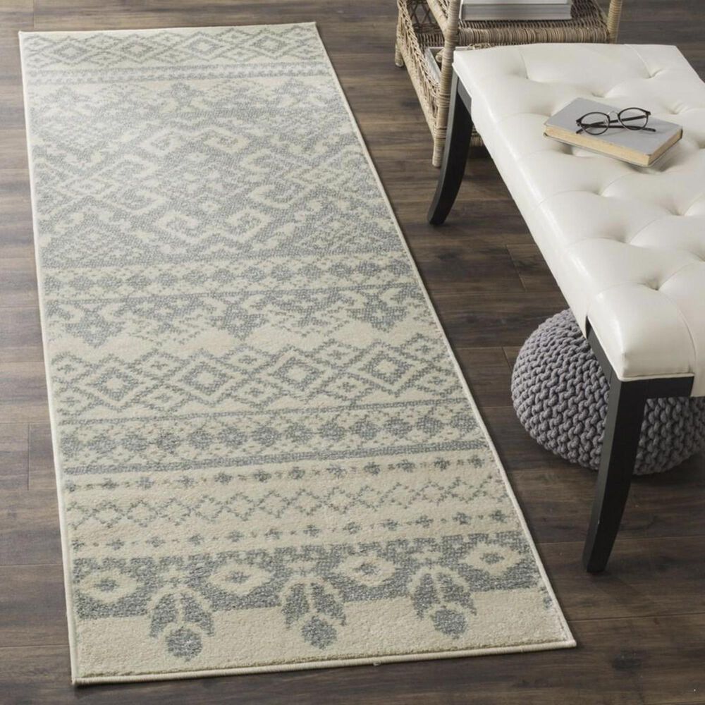 Safavieh Adirondack ADR107S 2&#39;6&quot; x 8&#39; Ivory and Slate Runner, , large