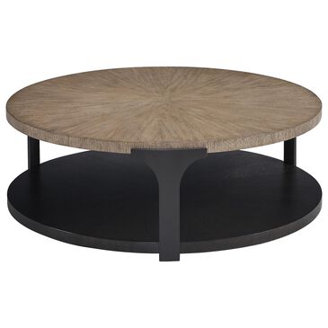 Lexington Furniture Zanzibar Kenya 1-Shelf Cocktail Table in Medium Taupe, Deep Espresso and Dark Umber, , large