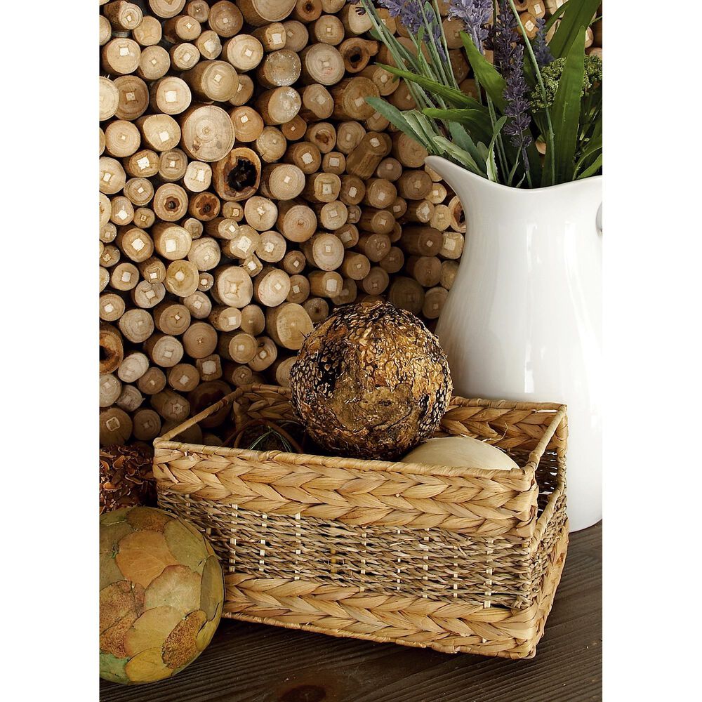 Maple and Jade Coastal Storage Basket in Light Brown &#40;Set of 4&#41;, , large