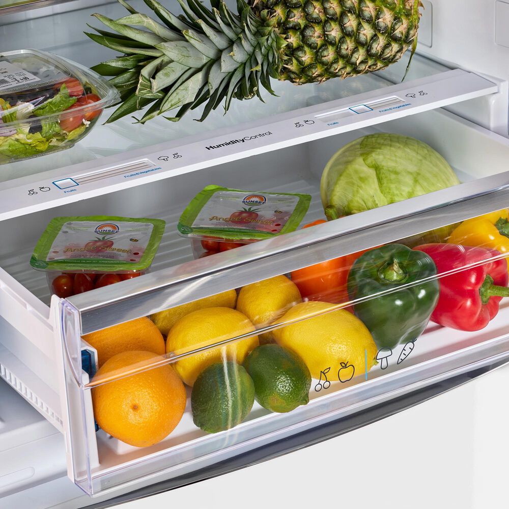 Unique Appliances Classic Retro 17 Cu. Ft Bottom Mount Refrigerator in Marshmallow White, , large