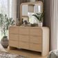 Furniture of America Hayes 9-Drawer Dresser and Mirror in Natural, , large