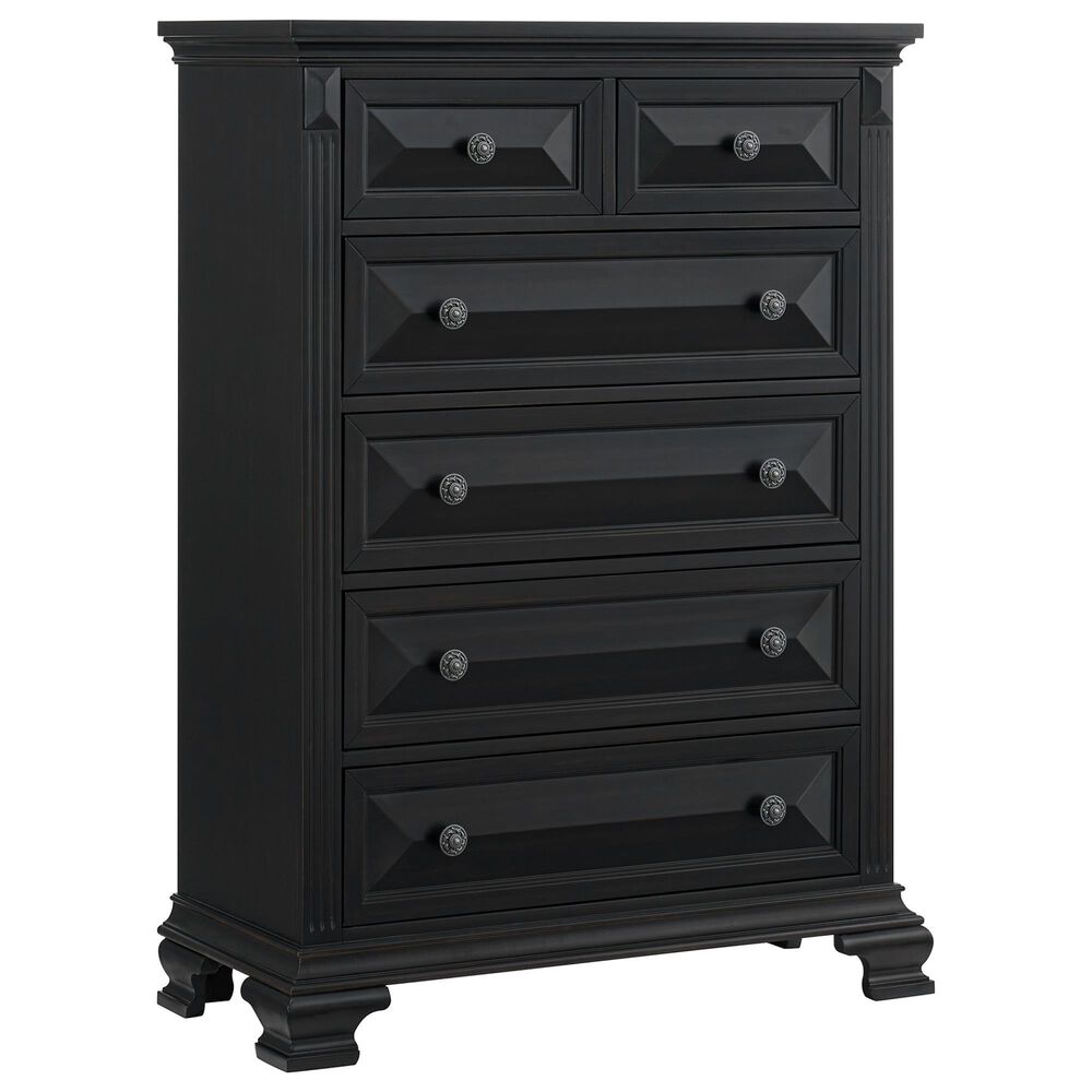 Mayberry Hill Bridgestone 6-Drawer Chest in Black, , large