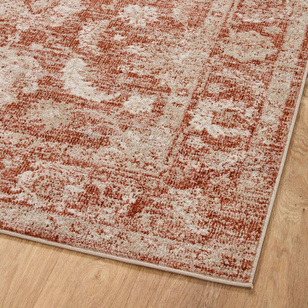 Loloi II Odette 2&#39;7&quot; x 16&#39; Rust and Ivory Runner, , large
