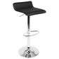 LumiSource Bistro-Ale 3-Piece Bar Set with Black Cushion in Silver and Chrome, , large