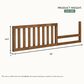 Evolur Flynn Convertible Crib with Guard Rail in Sedona, , large