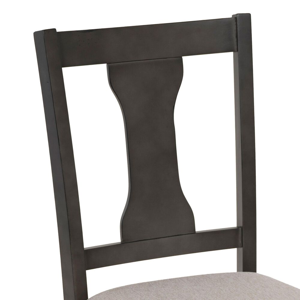 Linon Home Decor Willow Side Chair in Dark Grey, , large