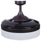 Beacon Lighting Fraser 48" Retractable Blade and Amber AC Ceiling Fan with Light in Oil Rubbed Bronze, , large