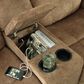 Signature Design by Ashley Huddle Double Reclining Loveseat with Console in Nutmeg, , large