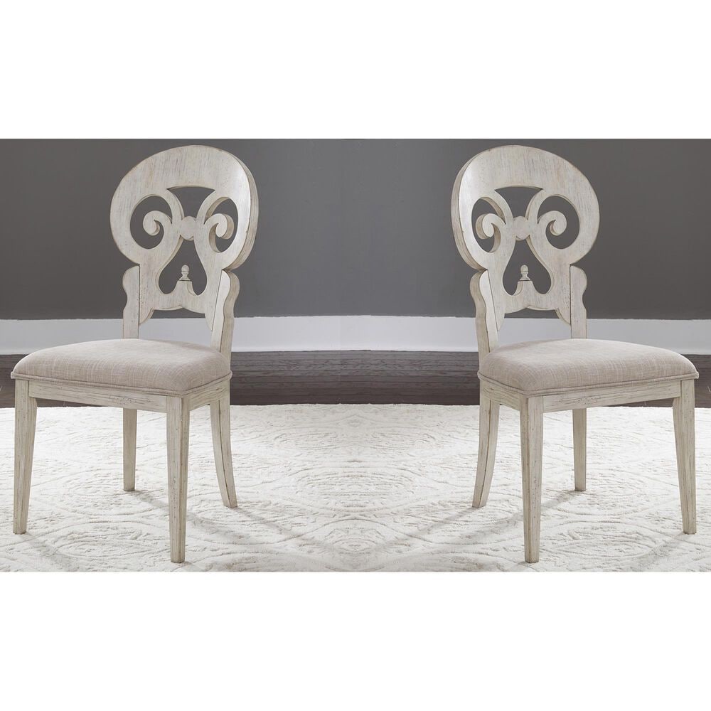 Belle Furnishings Farmhouse Reimagined Side Chair in White (Set of 2), , large