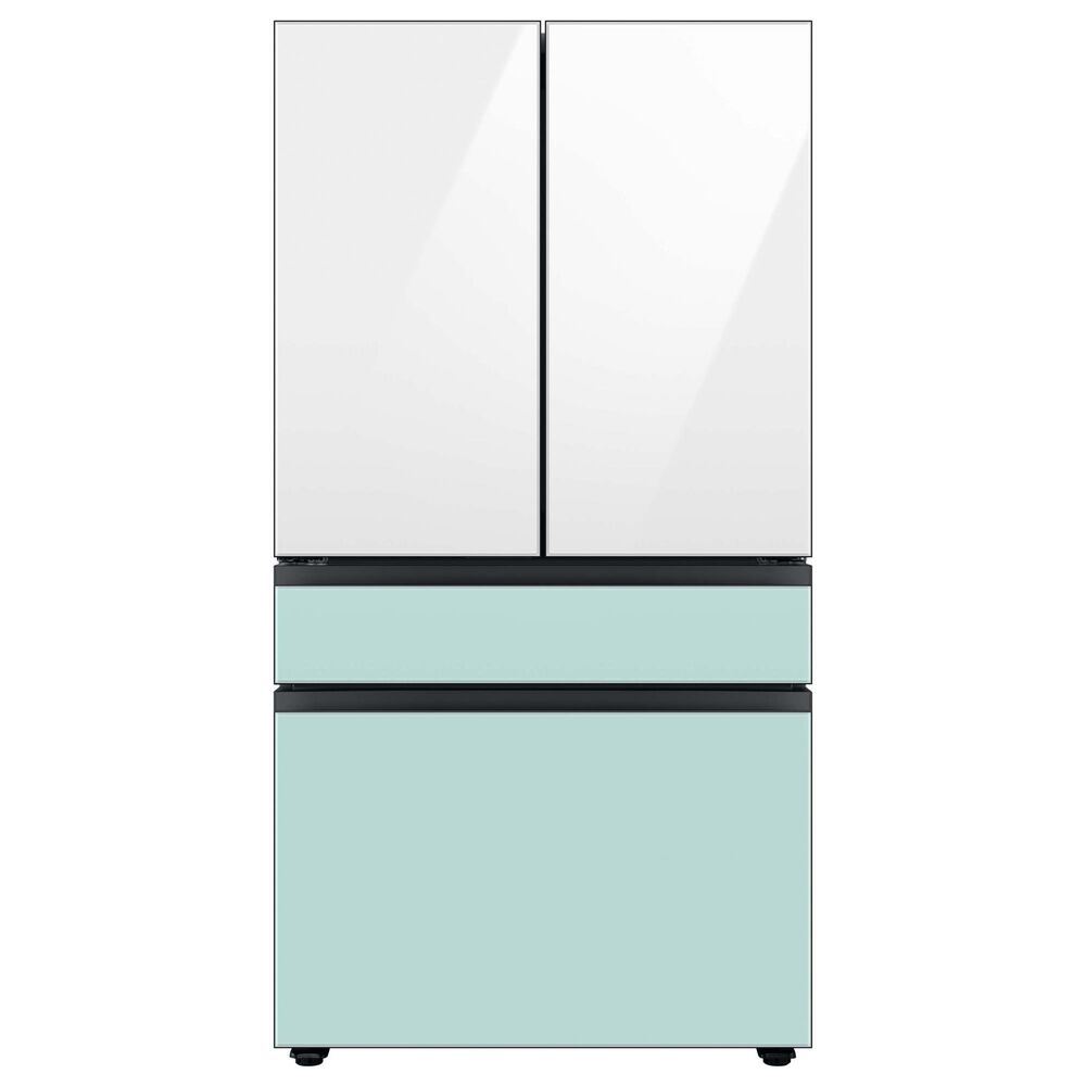 Samsung Bespoke 4-Door French Door Refrigerator Top Panel in White Glass, , large