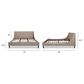 Jennifer Taylor Home Aspen King Platform Bed in Mink Beige, , large