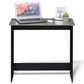 HOMLUX Modern Computer Desk in French Oak Grey and Black, , large