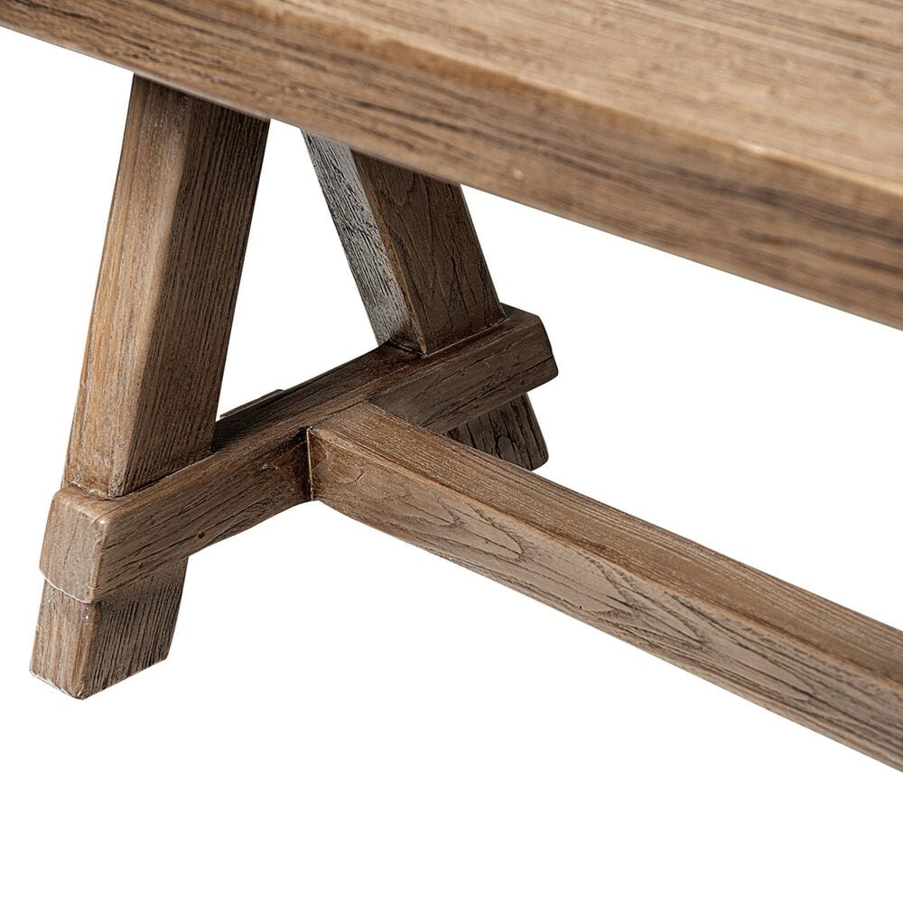 Jennifer Taylor Home Hawthorne 72" Dining Bench in Heritage Medium Dark Brown, , large