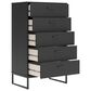 Ashley Socalle 5-Drawer Chest in Matte Black, , large