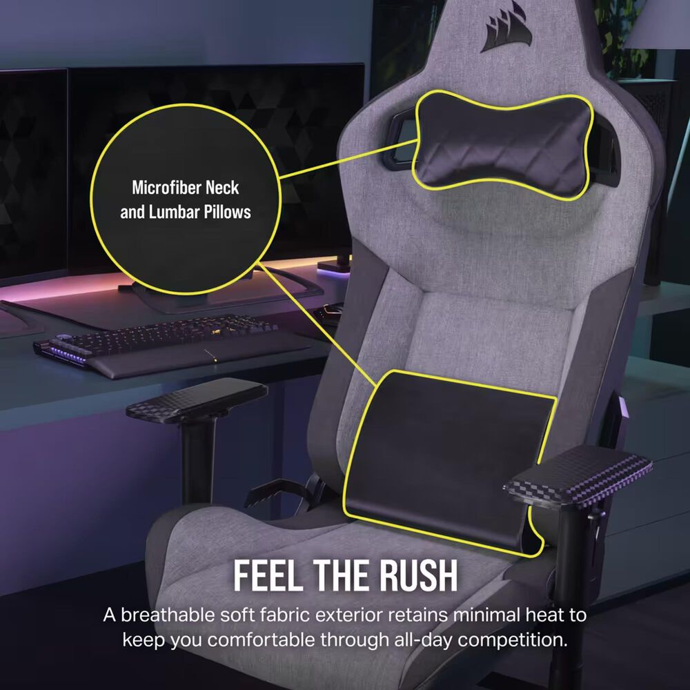 Corsair T3 Grey/Charcoal, , large