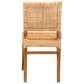 Baxton Studio Lesia Side Chair in Natural Brown and Walnut Brown, , large