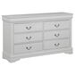 Crown Mark Louis Philip 4-Piece Queen Panel Bedroom Set in Greige, , large