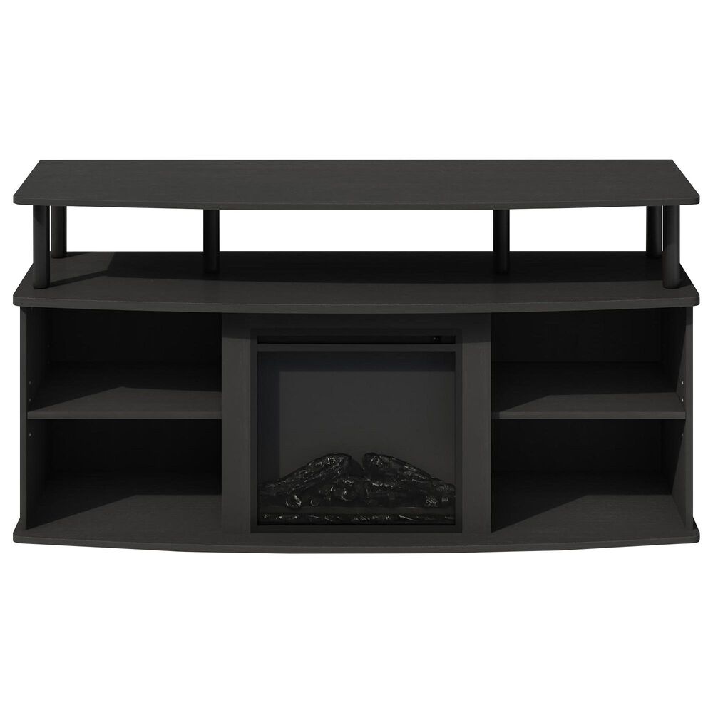 HOMLUX 47" TV Stand with No Heat Electric Fireplace in Americano and Black, , large