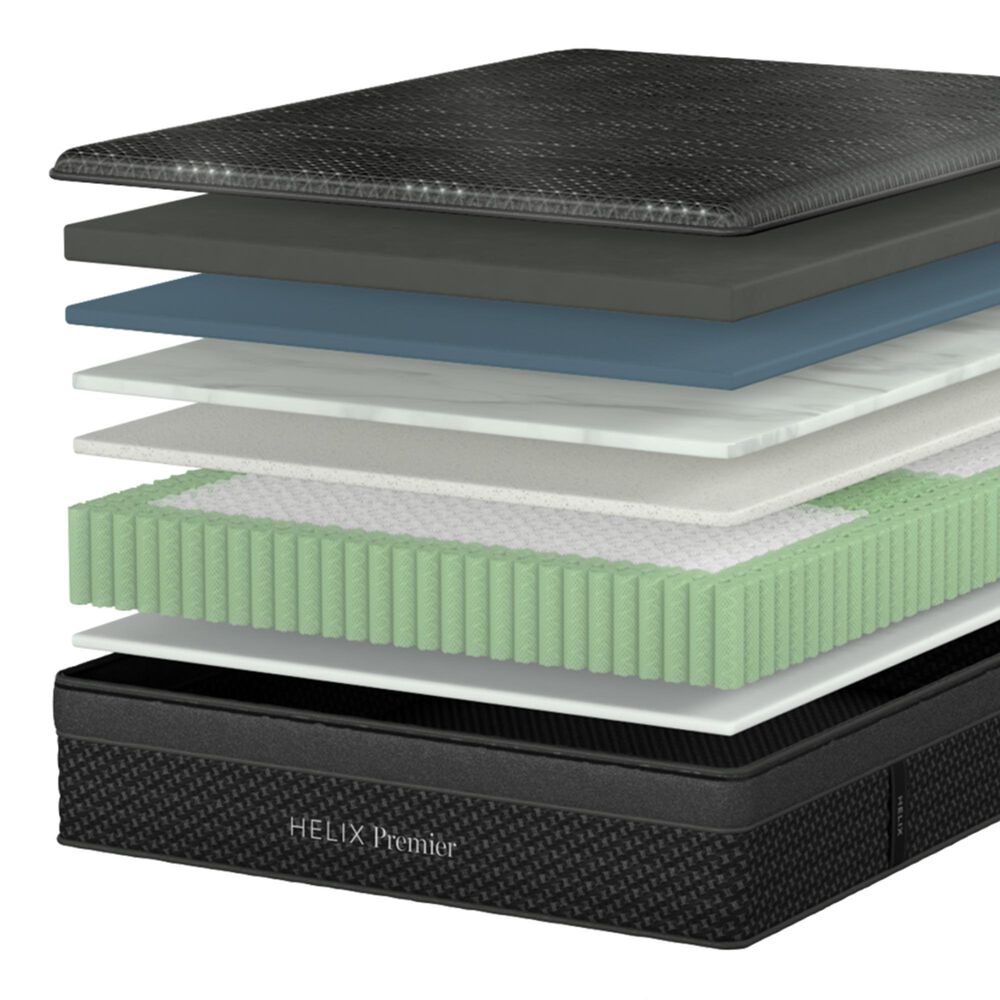 Helix Premier Medium Hybrid Twin Mattress, , large
