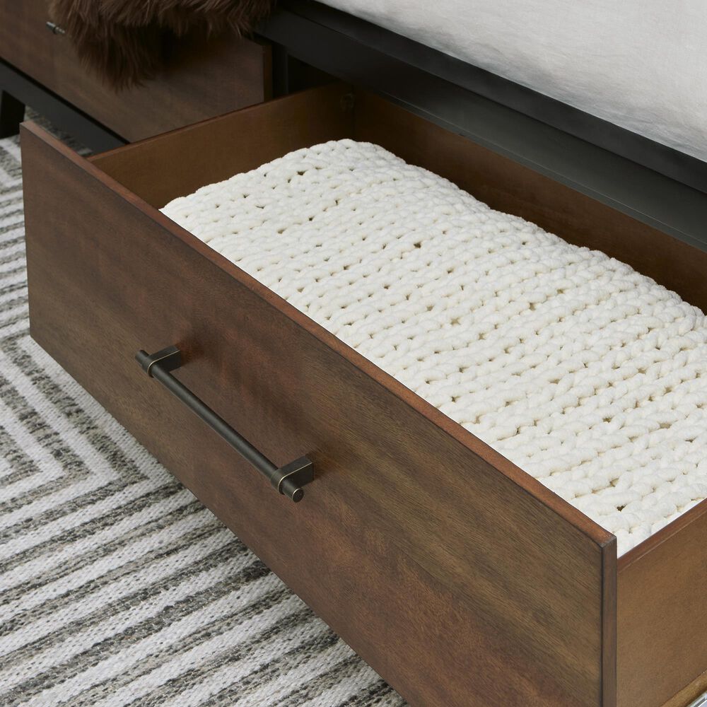 Ashley Kraeburn Queen Storage Bed in Black and Brown, , large