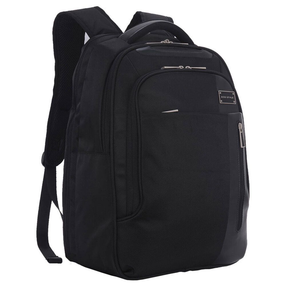 EcoStyle Tech Exec Backpack in Black, , large
