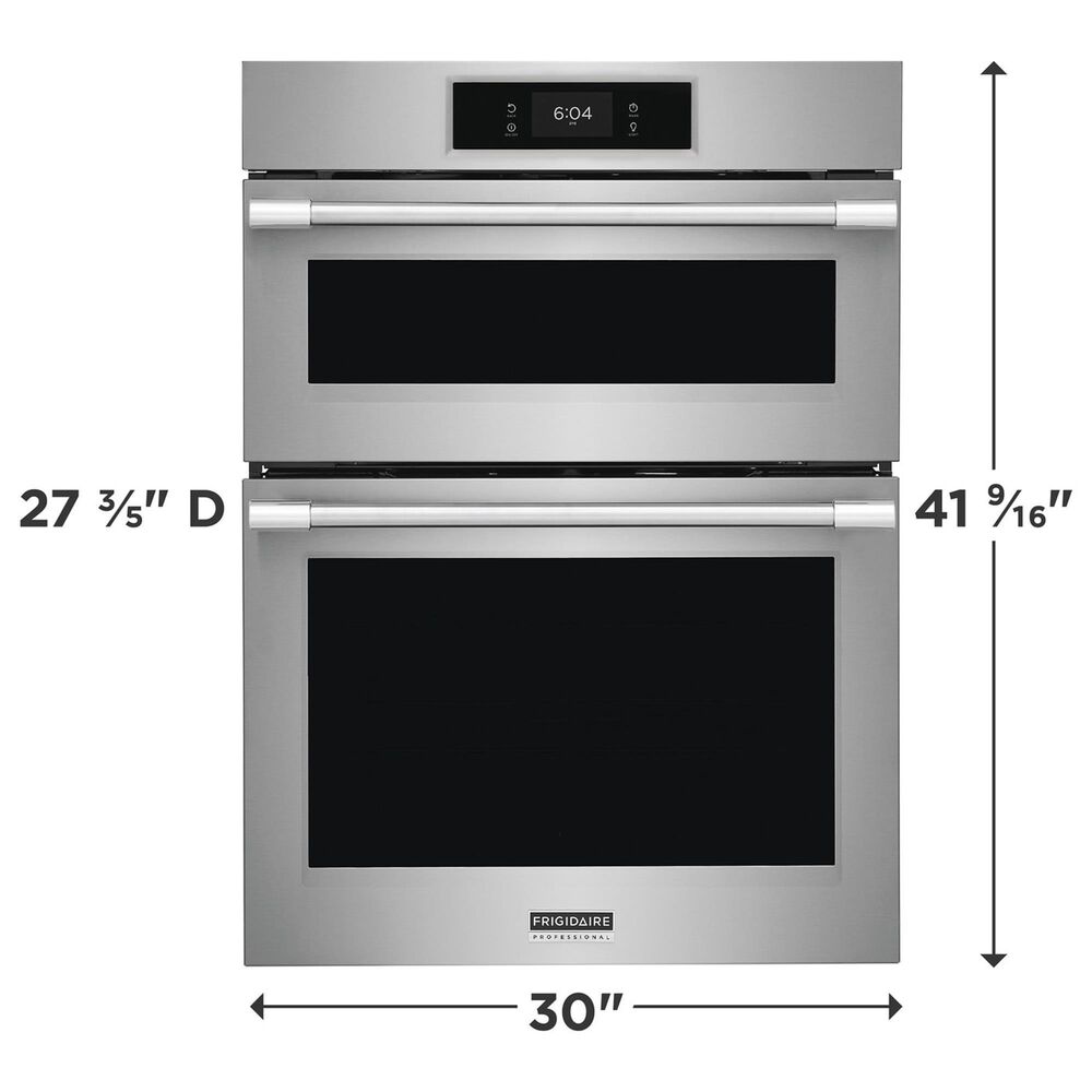 Frigidaire Professional Professional 2-Piece Kitchen Package with 30" Microwave Combination Wall Oven and 30" Gas Cooktop in Stainless Steel, , large