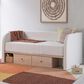 Ashley Arloster Twin Upholstered Day Bed with Storage  in Tan/White, , large