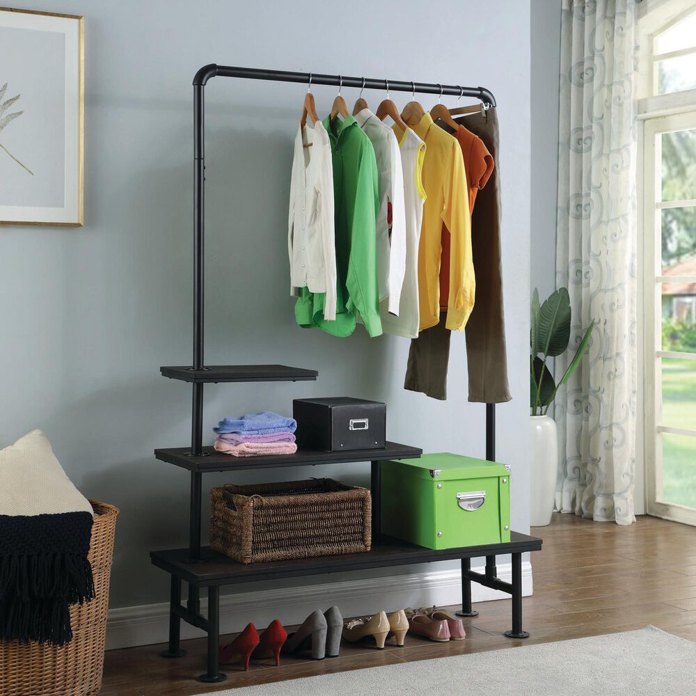 Pacific Landing Storage Rack in Black, , large