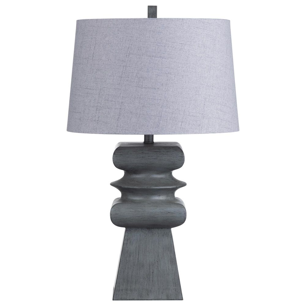 Crestview Collection Zane Table Lamp in Grey and Brushed Black, , large
