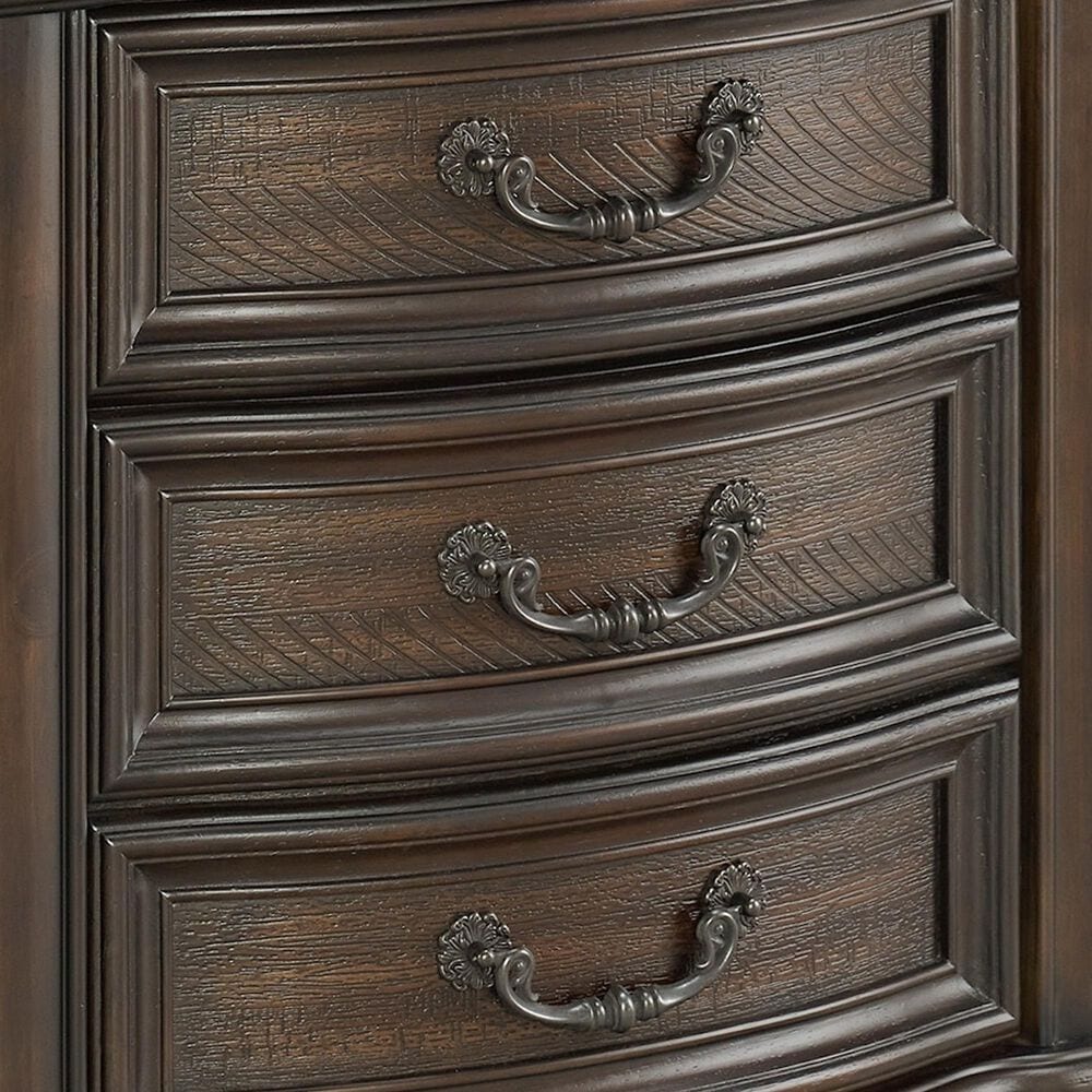 Mayberry Hill Brunswick King Panel Bed with Two Nightstands in Mahogany, , large