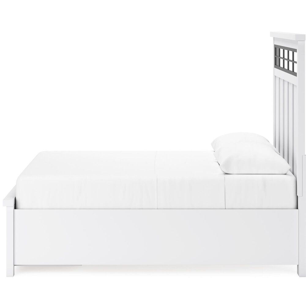 Ashley Ashbryn Queen Storage Bed in White and Natural, , large