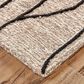 Feizy Enzo 2" x 3" Black and Taupe Area Rug, , large