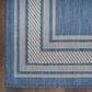 Nourison Horizon HOZ03 Denim 2" x 6" Indoor/Outdoor Runner, , large