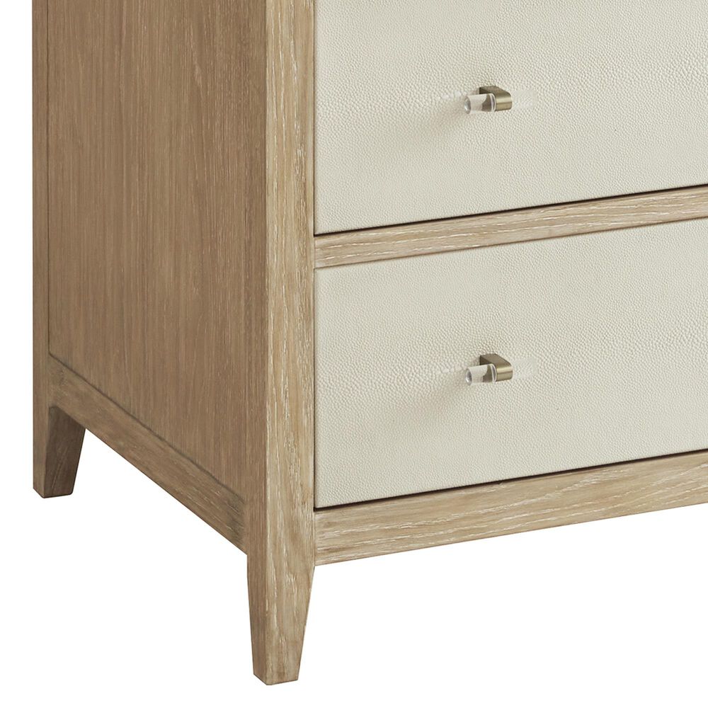 James Martin Vanities Celeste 36&quot; Single Vanity in Sun-washed Oak with Embossed Shagreen and 3 cm White Zeus Quartz Top, , large