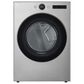 LG 7.4 Cu. Ft. Smart Front Load Gas Dryer with Sensor Dry and Steam in Graphite Steel, , large