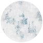 Safavieh Orchard Oriental 6"7" Round Grey and Blue Area Rug, , large