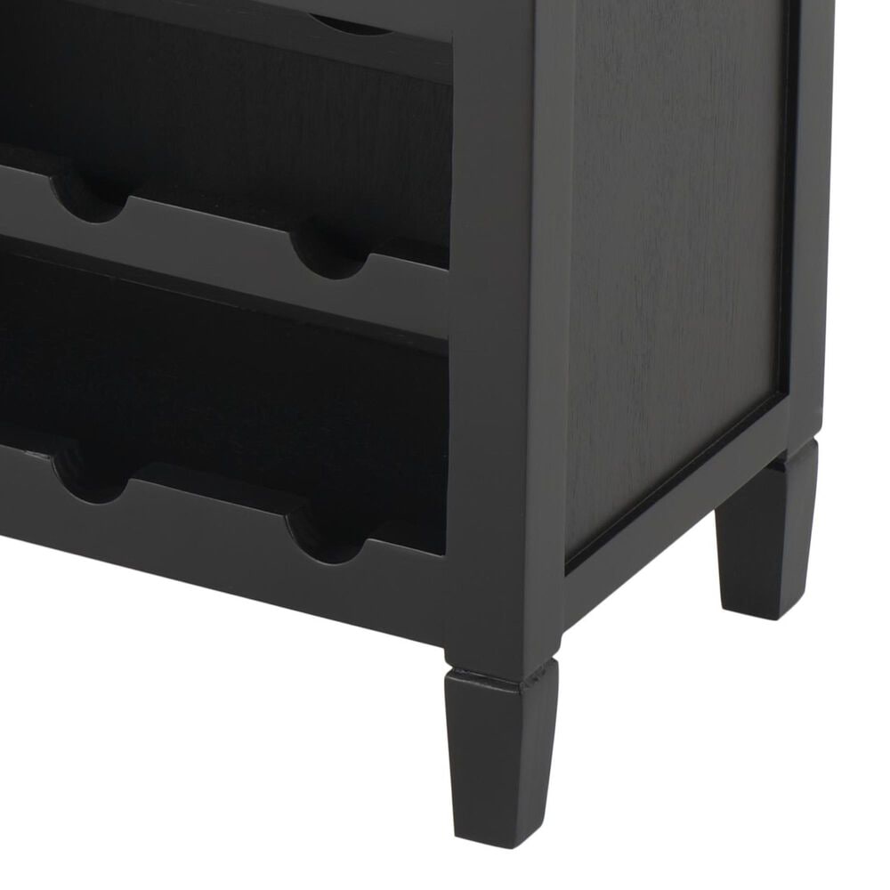 Maple and Jade 12-Bottle Storage Standing Wine Rack in Matte Black, Gold and Brown, , large