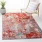 Safavieh Aston 5"3" x 7"7" Red and Grey Area Rug, , large