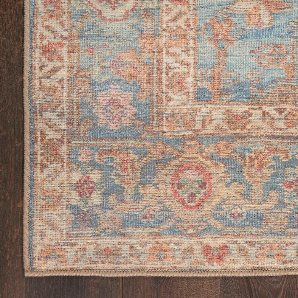 Nourison Vintage Washables Navy and Multicolor 9'10" x 13'2" Area Rug, , large
