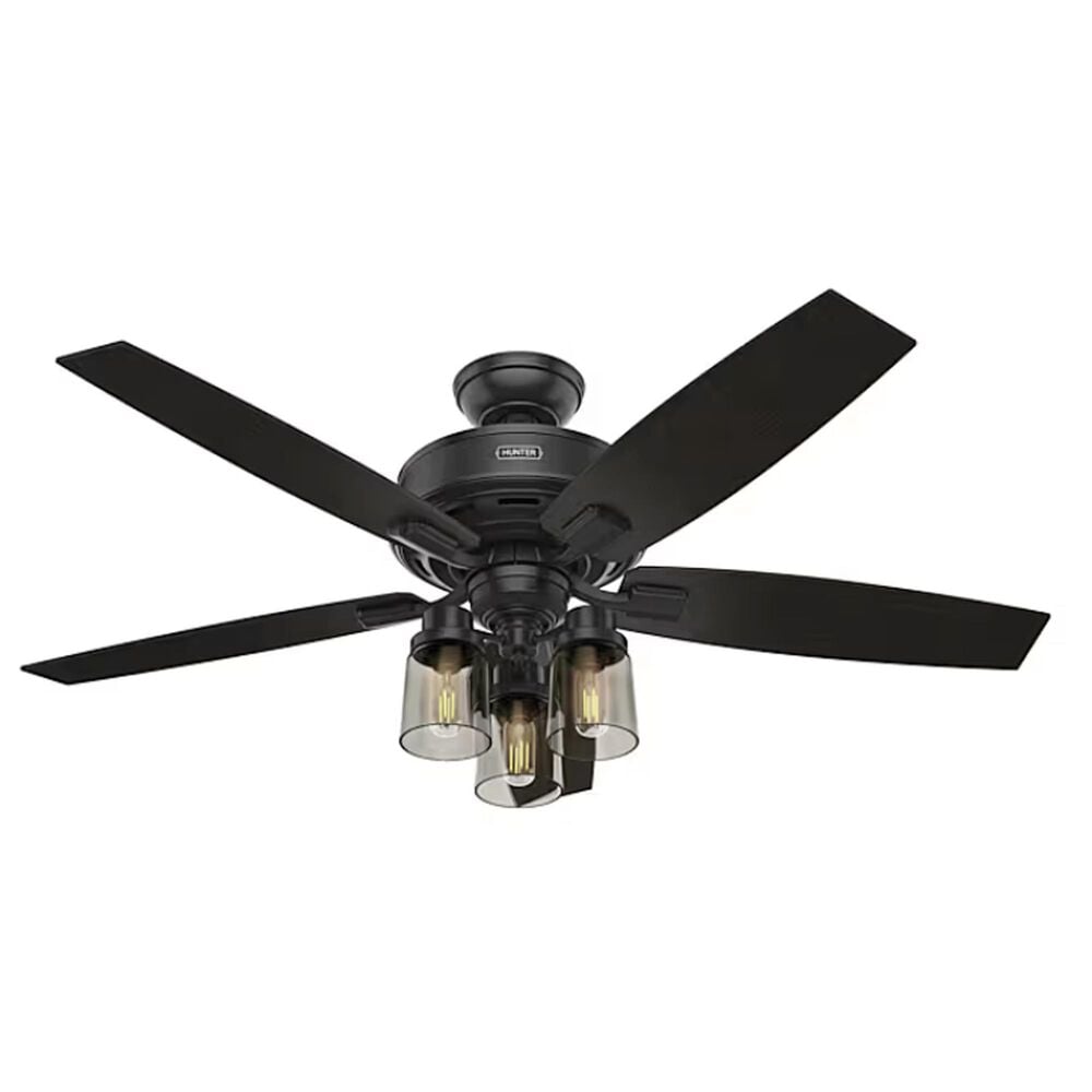 Hunter Bennett 52&quot; Ceiling Fan in Matte Black, , large