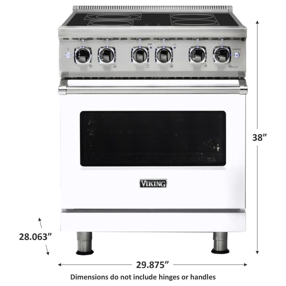Viking Range 4.7 Cu. Ft. Freestanding Electric Range in White, , large