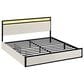 HOMLUX King 2-Drawer  Storage Bed with LED Headboard and USB Ports in Beige, , large